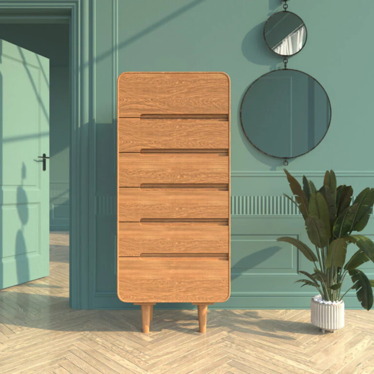 Cómodas altas de madera